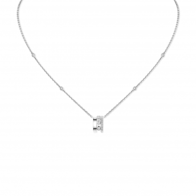 MESSIKA MOVE ROMANE PENDANT NECKLACE WHITE GOLD DIAMOND NECKLACE 07158-WG